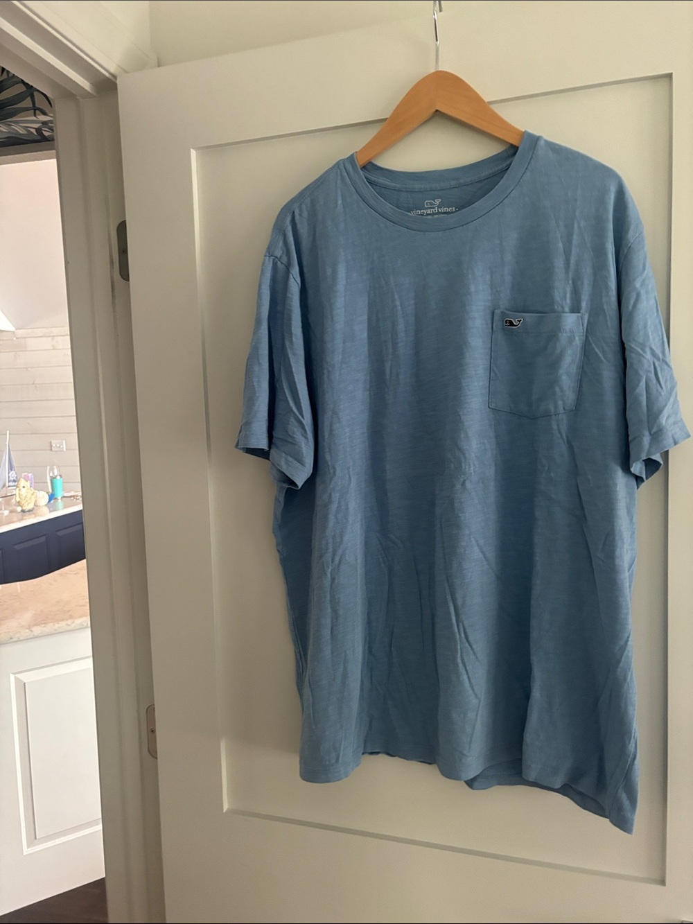 Vineyard Vines Short-Sleeve Pocket Tee in Sky Blue